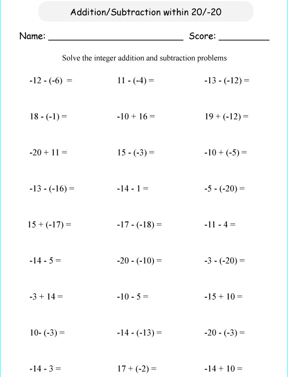 Cộng trừ nhiều số nguyên, tổng đại số - Toán lớp 6