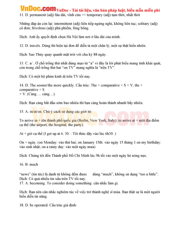 Đề thi thử THPT Quốc gia năm 2017 môn Tiếng Anh