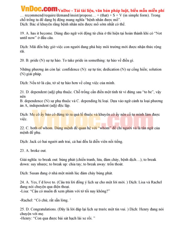 Đề thi thử THPT Quốc gia môn tiếng Anh 2017