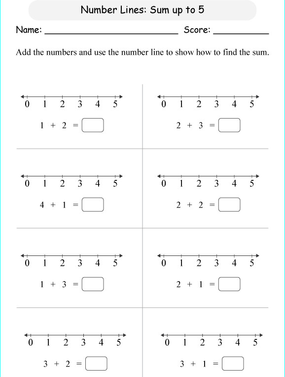 Bài tập Toán Tiếng Anh lớp 1 ADDITION