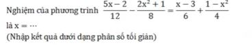 Đề thi Violympic Toán lớp 8 vòng 15