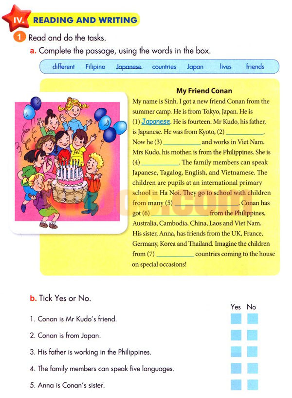 Tiếng Anh lớp 5 Chương trình mới Unit 1: A Summer Camp Bài tập tiếng Anh lớp 5 unit 1 A Summer Camp có đáp án