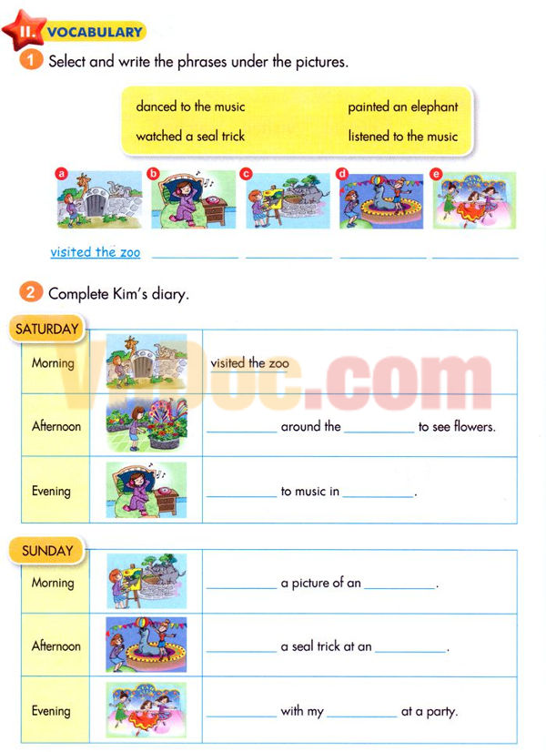 Từ vựng Tiếng Anh lớp 5 Chương trình mới Unit 6 A VISIT TO THE ZOO Tiếng Anh lớp 5 Chương trình mới Unit 6 A VISIT TO THE ZOO