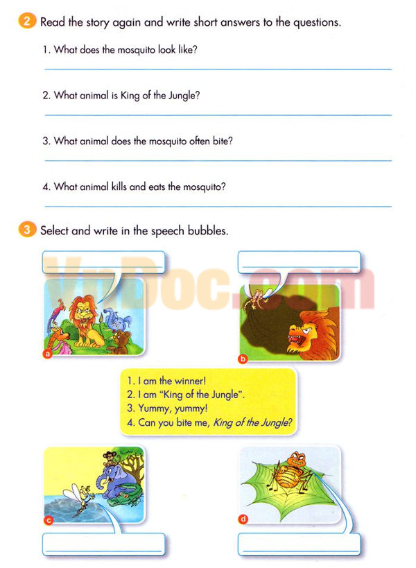 Giải bài tập SGK Tiếng Anh lớp 5 Chương trình mới Unit 6 A VISIT TO THE ZOO Bài giảng Tiếng Anh lớp 5 Chương trình mới Unit 6 A VISIT TO THE ZOO