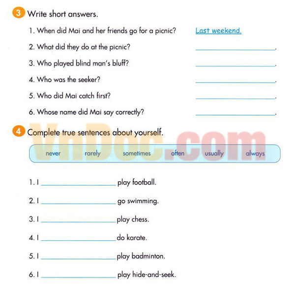 Để học tốt Tiếng Anh lớp 5 Chương trình mới Unit 7 MY FAVOURITE SPORTS AND GAMES