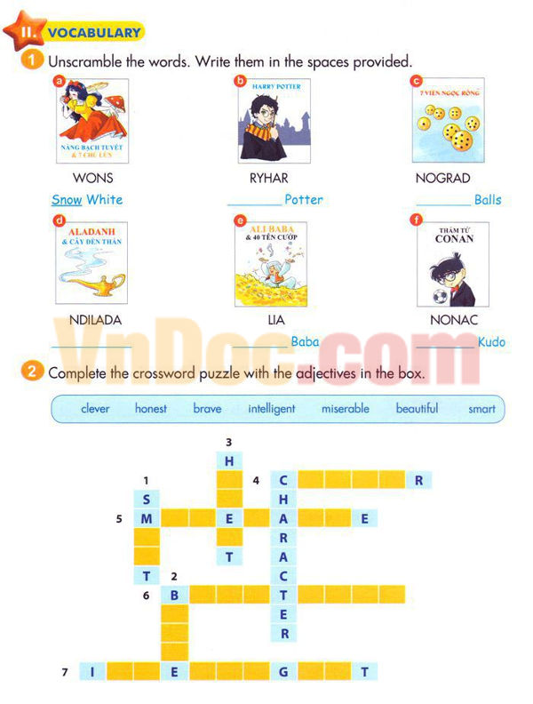 Tiếng Anh lớp 5 Chương trình mới Unit 8 MY FAVOURITE BOOKS