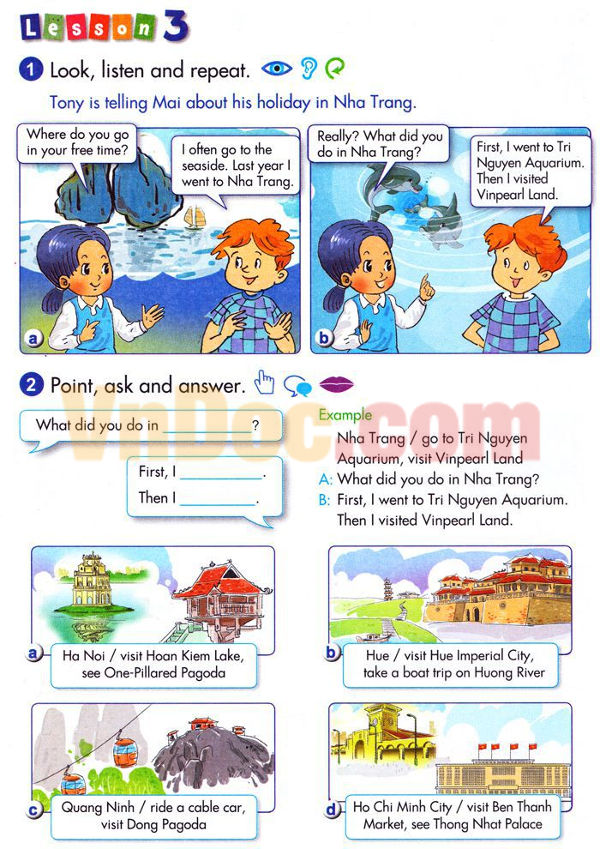 Ngữ pháp Tiếng Anh lớp 5 Chương trình mới Unit 12 OUR FREE-TIME ACTIVITIES