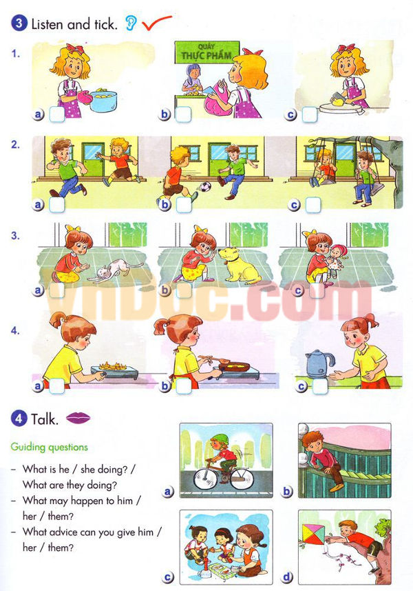 Bài tập Tiếng Anh lớp 5 Chương trình mới Unit 13 ACCIDENT PREVENTION