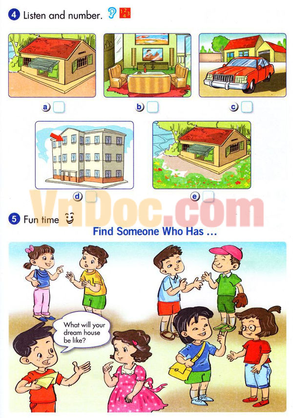 Bài giảng Tiếng Anh lớp 5 Chương trình mới Unit 15 MY DREAM HOUSE