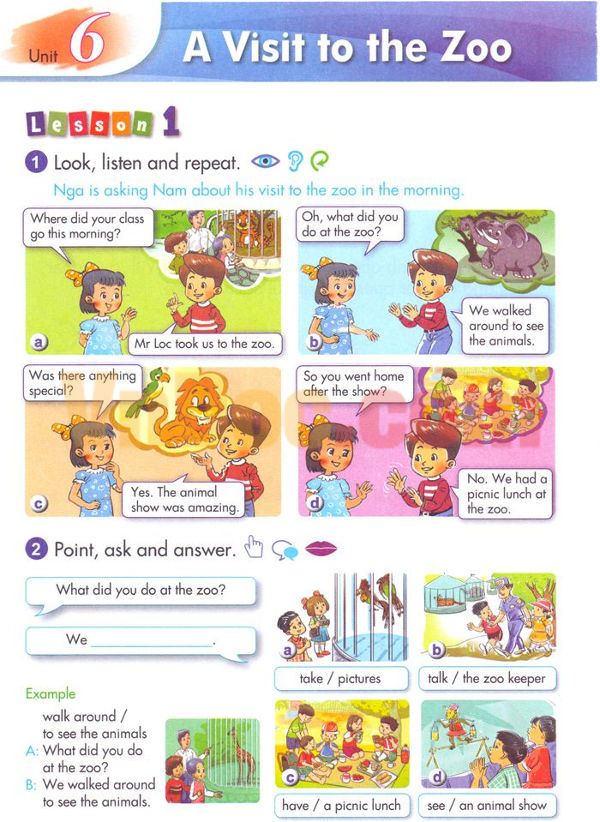 Bài tập Tiếng Anh lớp 5 Chương trình mới Unit 6 A VISIT TO THE ZOO Tiếng Anh lớp 5 Chương trình mới Unit 6 A VISIT TO THE ZOO