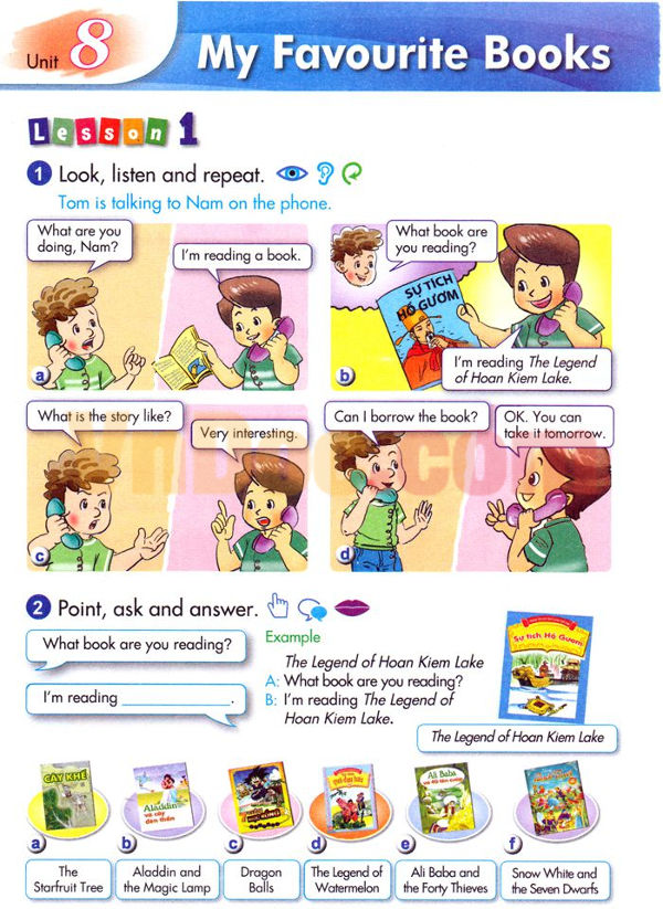 Bài tập Tiếng Anh lớp 5 Chương trình mới Unit 8 MY FAVOURITE BOOKS Tiếng Anh lớp 5 Chương trình mới Unit 8 MY FAVOURITE BOOKS