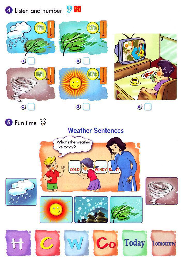 Bài giảng Tiếng Anh lớp 5 Chương trình mới Unit 16 THE WEATHER AND SEASONS