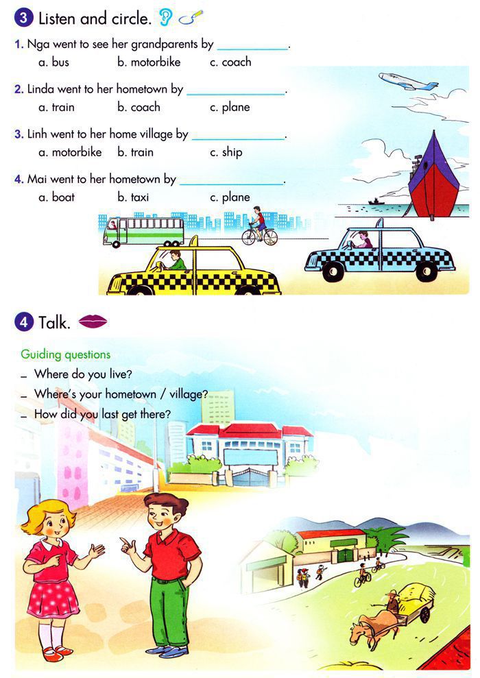 Bài tập Tiếng Anh lớp 5 Chương trình mới Unit 17 MY HOMETOWN