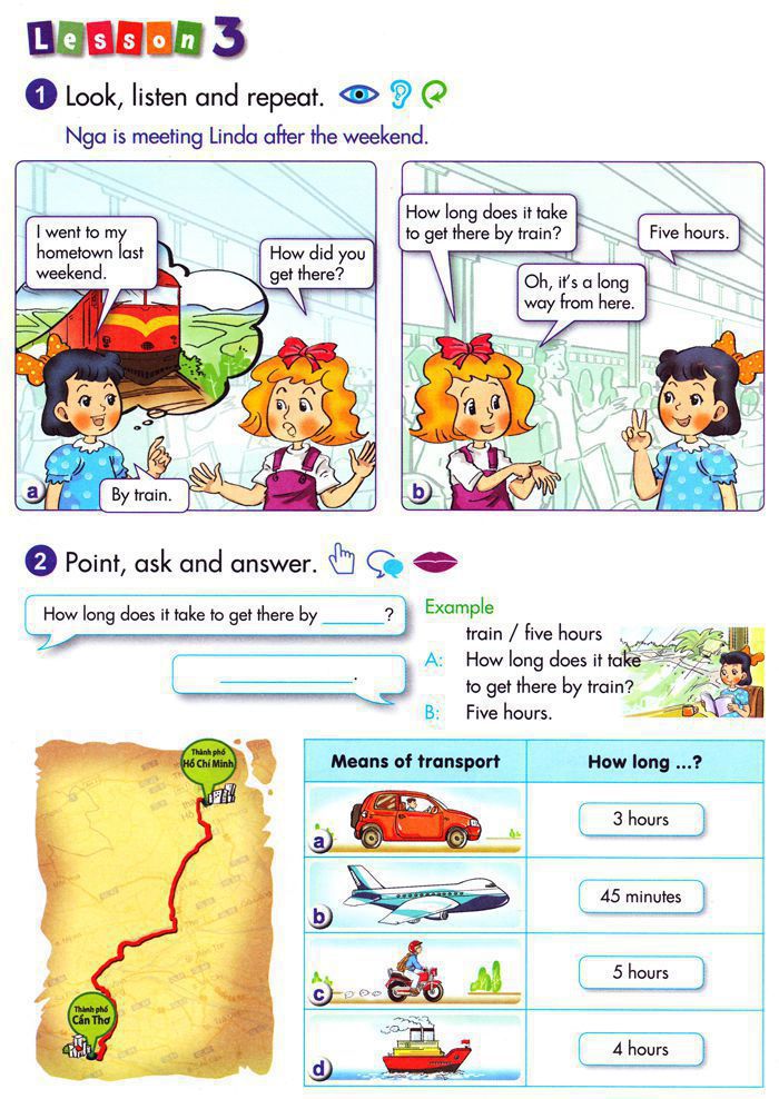 Giải bài tập Tiếng Anh lớp 5 Chương trình mới Unit 17 MY HOMETOWN