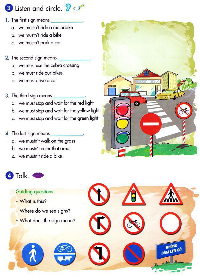 Bài giảng Tiếng Anh lớp 5 Chương trình mới Unit 19 ROAD SIGNS