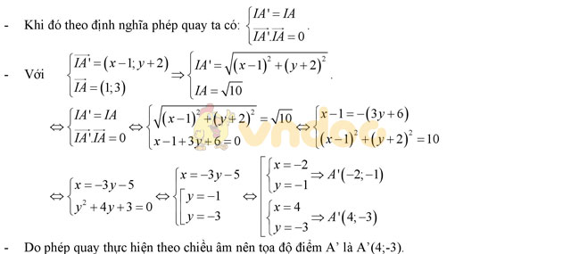Bài tập phép quay - phép vị tự