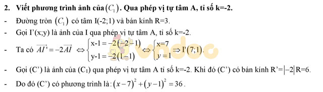 Bài tập phép quay - phép vị tự
