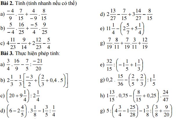 Đề cương ôn thi học kì 2 môn Toán lớp 6