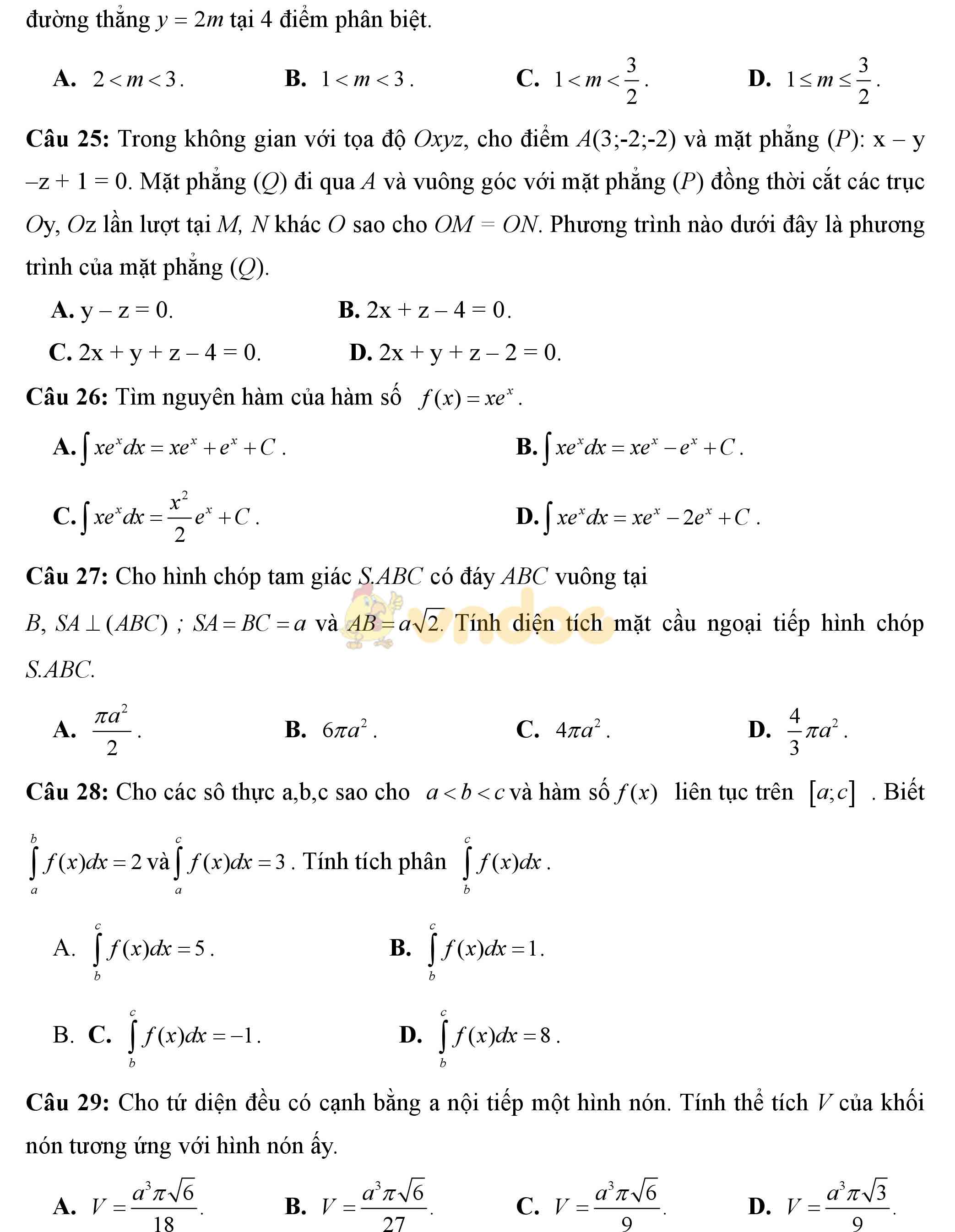 Đề thi thử THPT Quốc gia năm 2017 môn Toán Đề thi thử THPT Quốc gia năm 2017 môn Toán