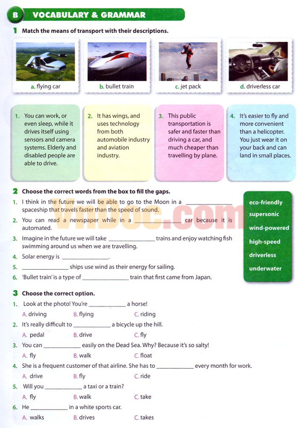 Tiếng Anh lớp 7 Chương trình mới Unit 11 TRAVELLING IN THE FUTURE