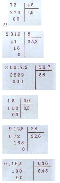 Luyện tập phép chia Giải bài tập trang 164, 165 SGK Toán 5