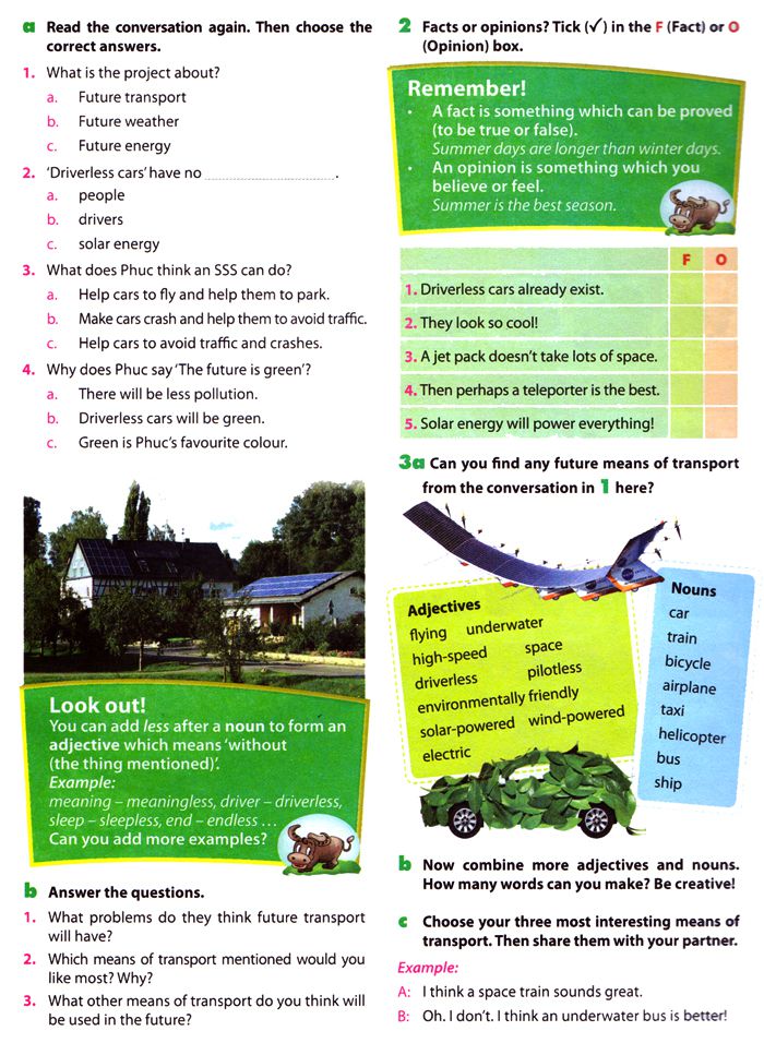 Bài tập Tiếng Anh lớp 7 Chương trình mới Unit 11 TRAVELLING IN THE FUTURE