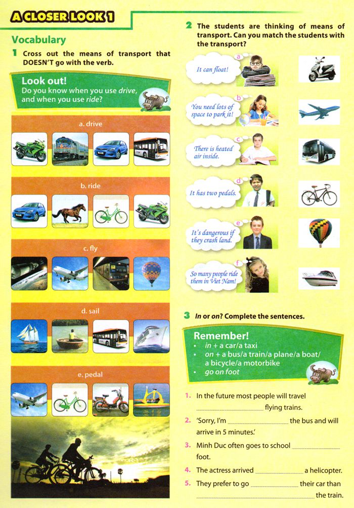 Từ vựng Tiếng Anh lớp 7 Chương trình mới Unit 11 TRAVELLING IN THE FUTURE