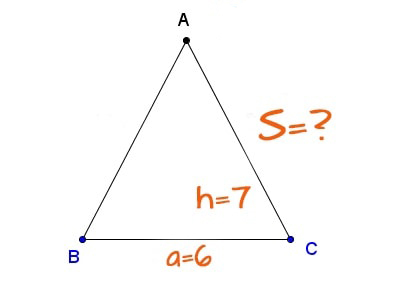 Công thức tính diện tích S hình tam giác, chu vi hình tam giác