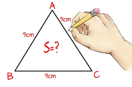 Công thức tính diện tích S hình tam giác, chu vi hình tam giác