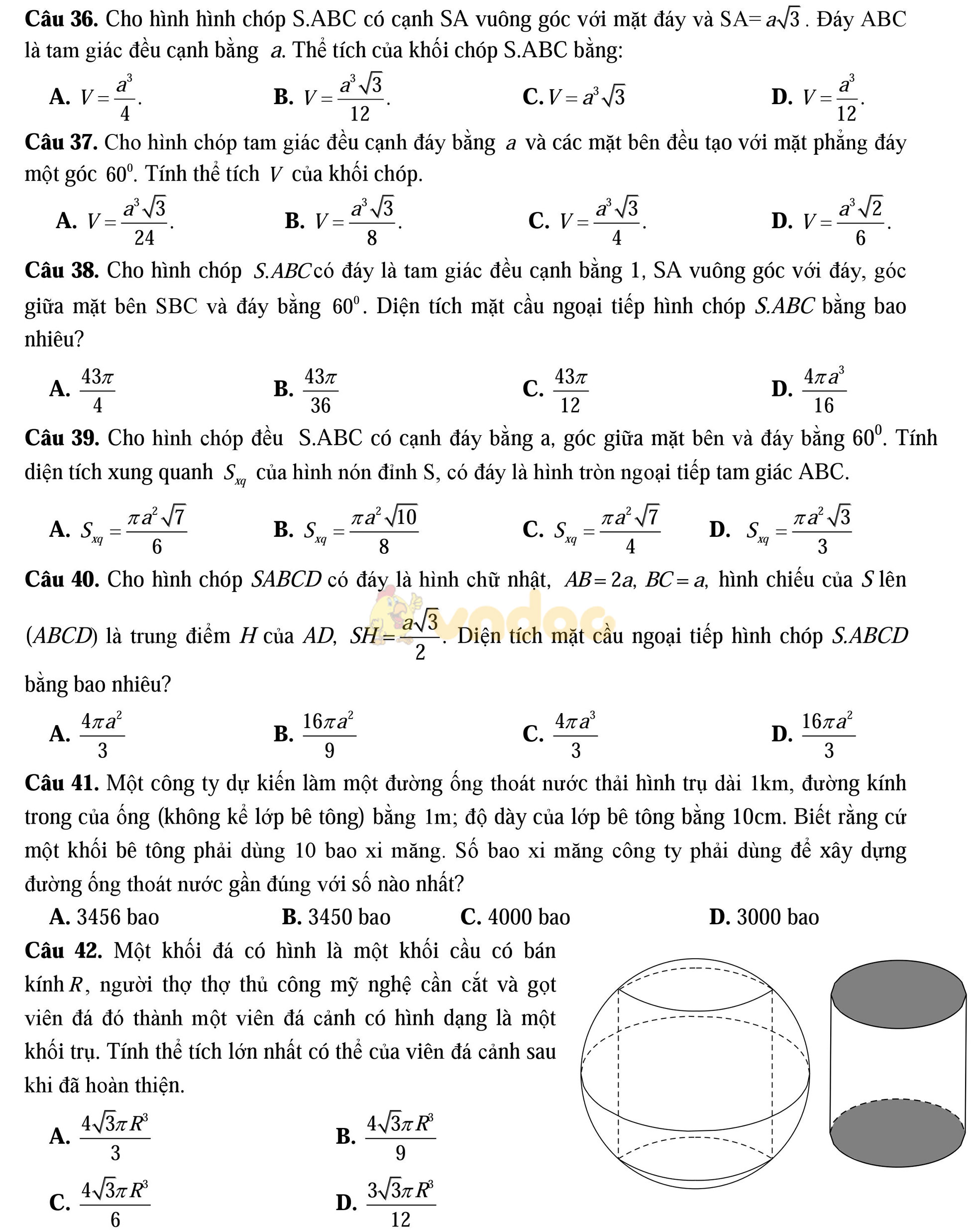 Bộ đề thi thử THPT Quốc gia năm 2017 môn Toán