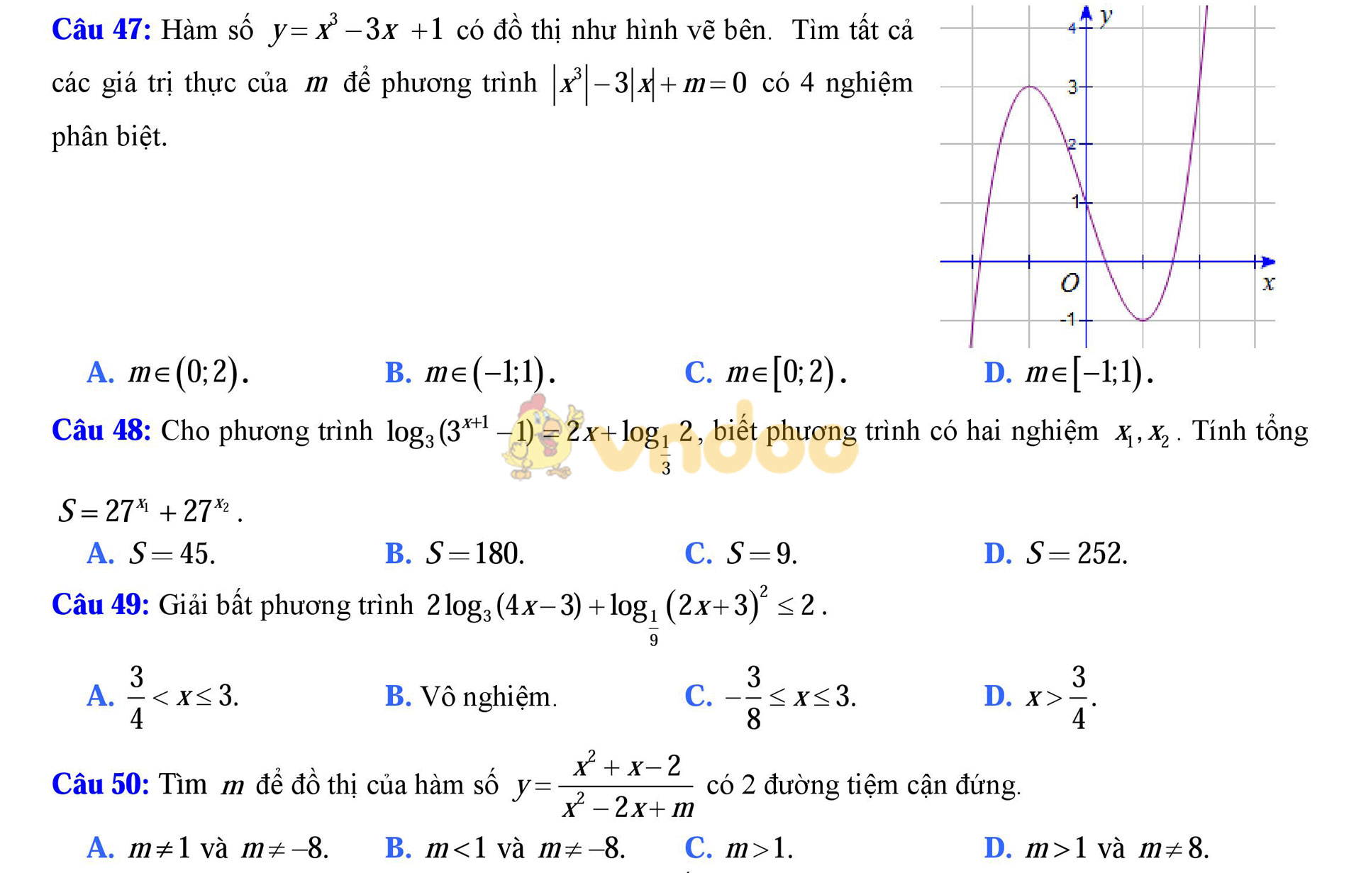 Đề thi thử THPT Quốc gia năm 2017 môn Toán