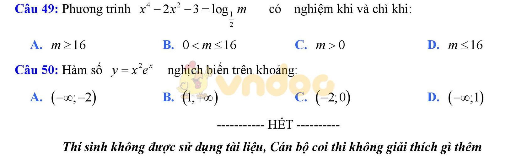 Đề thi thử THPT Quốc gia năm 2017 môn Toán