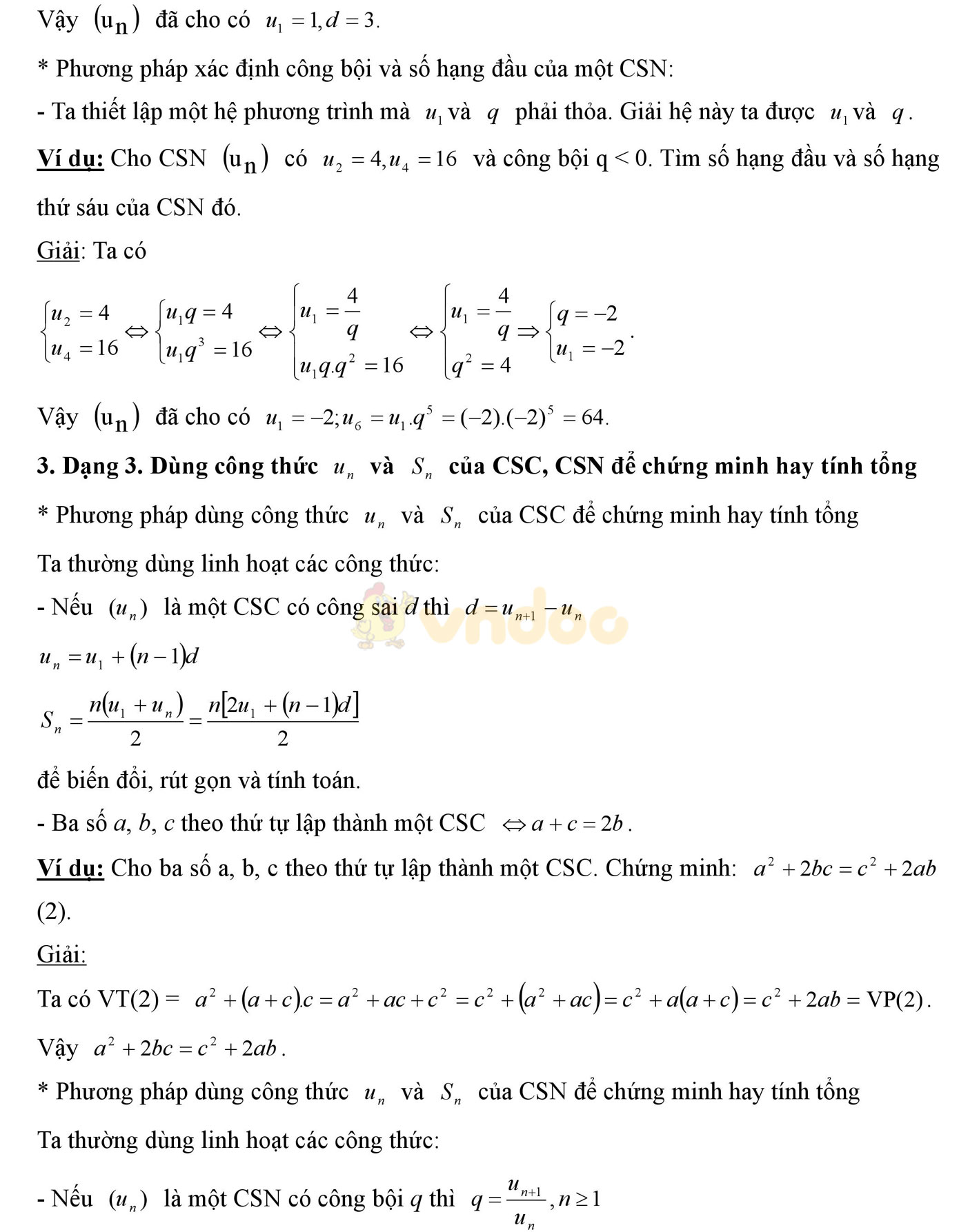 Đề cương ôn tập học kì 2 môn Toán lớp 11