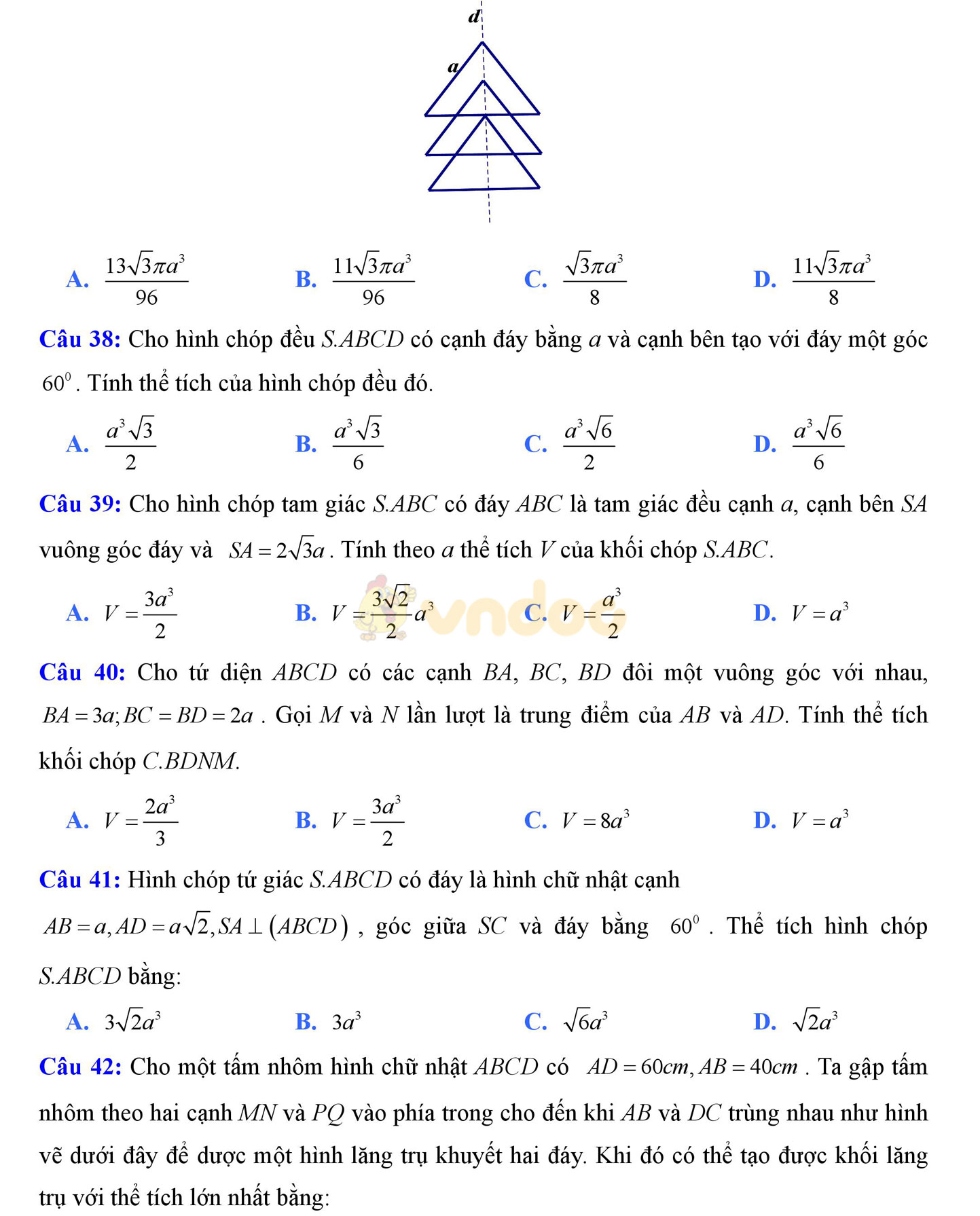 Đề thi thử THPT Quốc gia năm 2017 môn Toán