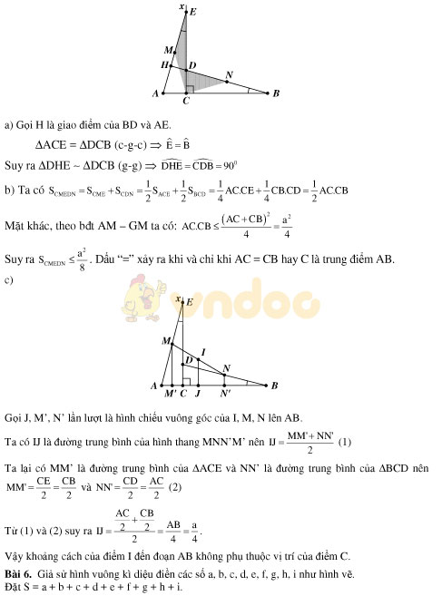 Đề thi học sinh giỏi môn Toán lớp 8 tỉnh Khánh Hòa năm học 2016 - 2017 Đề thi học sinh giỏi môn Toán lớp 8 có đáp án