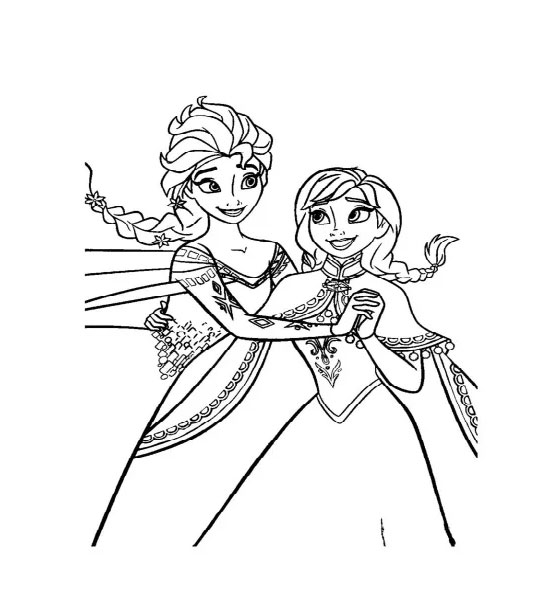 Bộ tranh giành tô màu sắc công chúa Elsa xinh đẹp cho tới bé nhỏ gái
