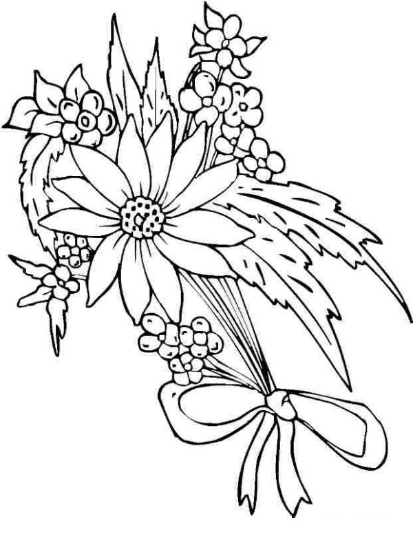 Tranh tô màu bông hoa dành cho bé học mẫu giáo Tranh tô màu bông hoa dành cho bé học mẫu giáo