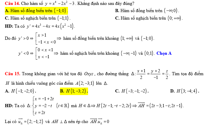 Đề thi thử THPT Quốc gia năm 2017 môn Toán