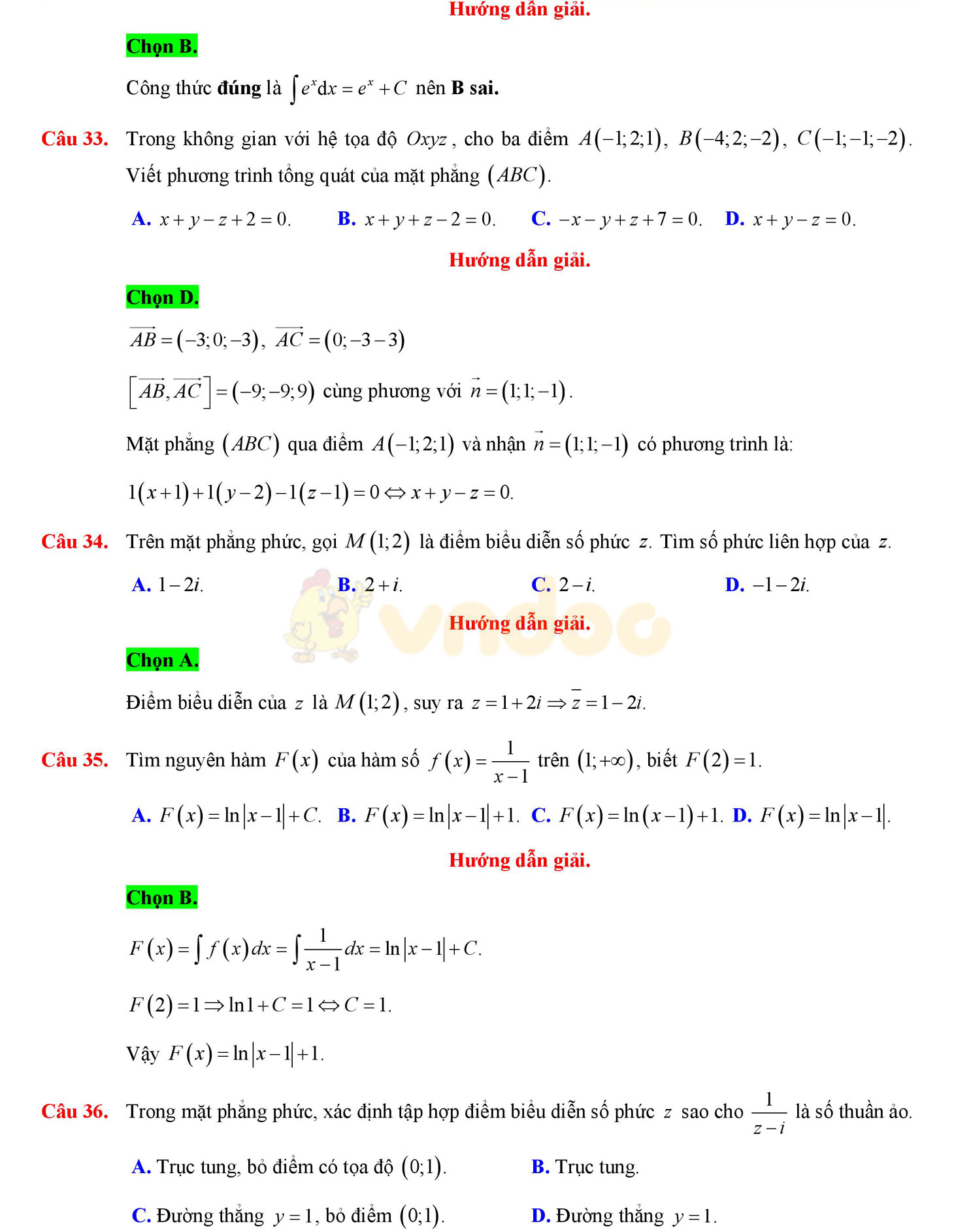 Đề thi học kì 2 môn Toán lớp 12 Đề thi học kì 2 môn Toán lớp 12