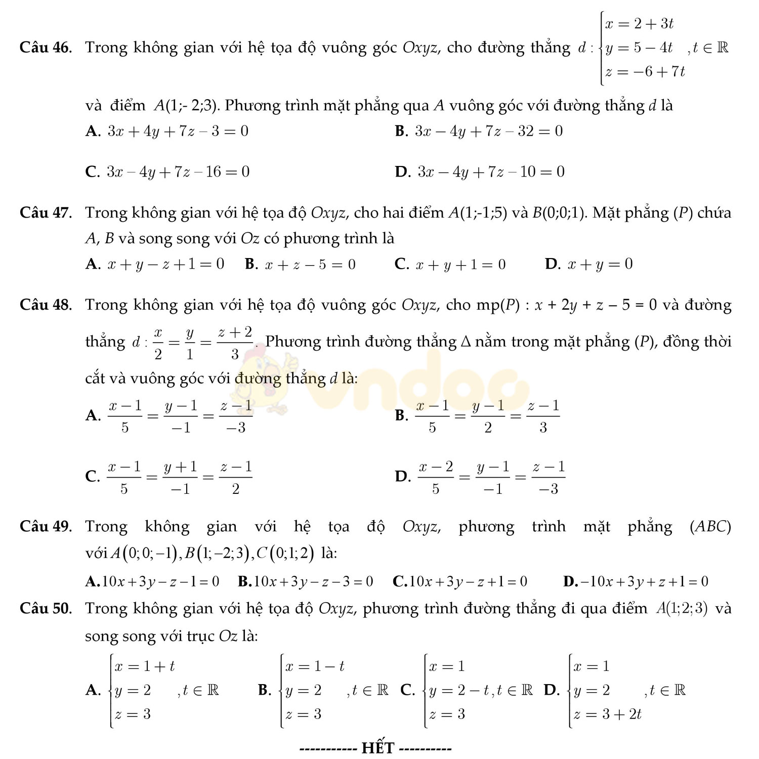 Đề thi thử THPT Quốc gia năm 2017 môn Toán