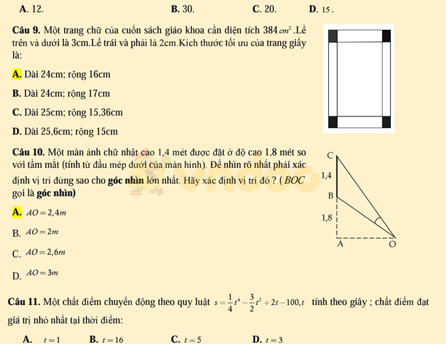 121 bài toán ứng dụng thực tế có hướng dẫn giải chi tiết 121 bài toán ứng dụng thực tế có hướng dẫn giải chi tiết