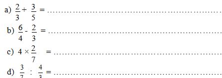 Đề thi học kì 2 môn Toán lớp 4