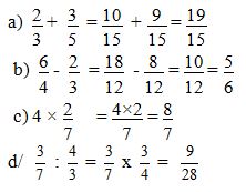 Đề thi học kì 2 môn Toán lớp 4