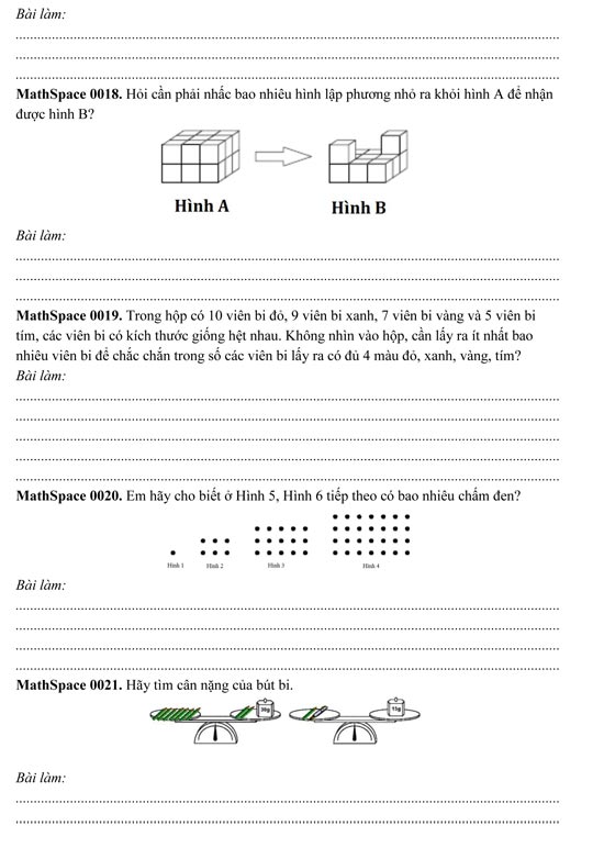 1001 bài toán tư duy lớp 2