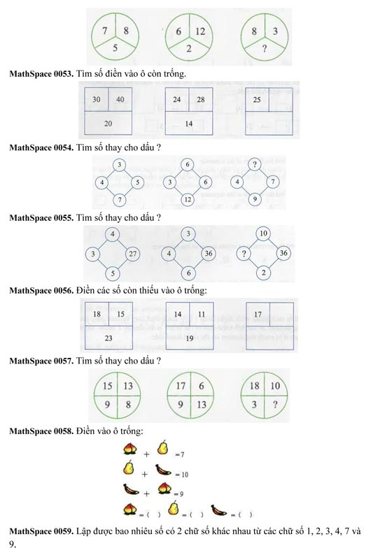 1001 bài toán tư duy lớp 2