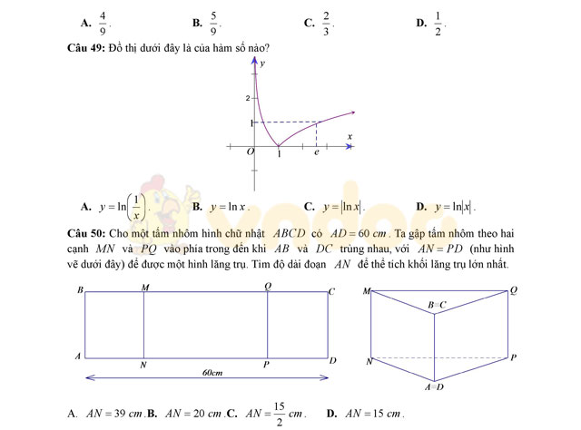 Đề thi thử THPT Quốc gia năm 2017 môn Toán