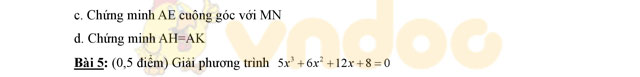 Đề thi thử vào lớp 10 môn Toán 