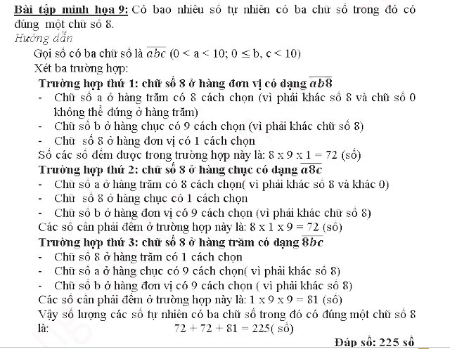 Phương pháp giải dạng Toán đếm số Phương pháp giải dạng Toán đếm số