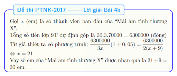 Đề thi tuyển sinh vào lớp 10 môn toán năm 2017