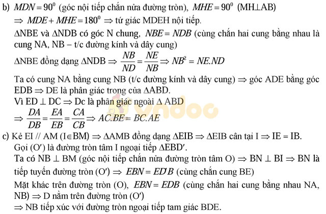 Đề thi vào lớp 10 môn Toán có đáp án